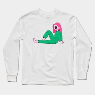 Girl with one eye Long Sleeve T-Shirt